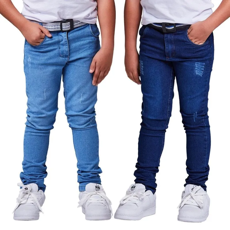 KIT 2 CALÇA INFANTIL SKINNY MENINO