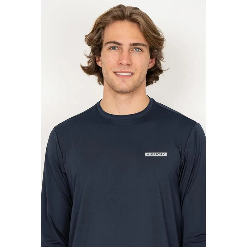 Camiseta Aleatory Manga Longa UV Sport Marinho