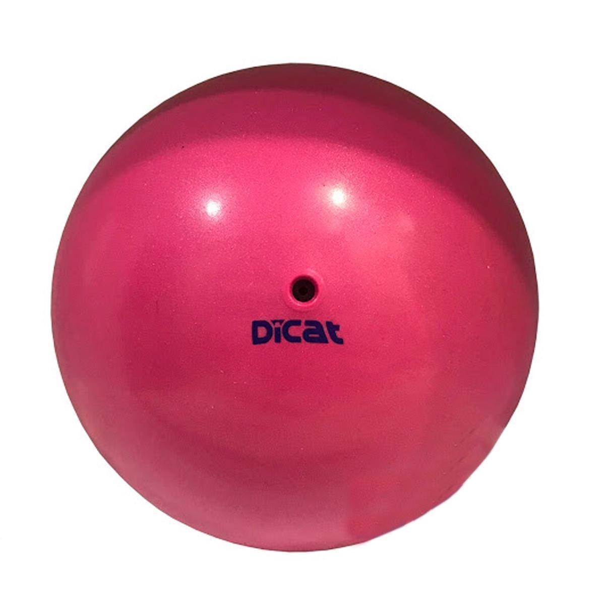 Bola Glitter 400g 20cm Ginástica Rítmica Dicat Sports Prata Metalizado