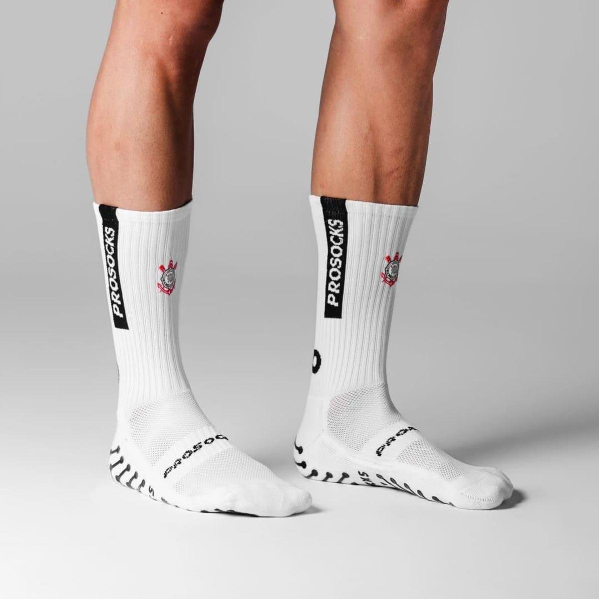 Meia Corinthians ProSocks® Ultragrip Antiderrapante Produto Licenciado Oficial
