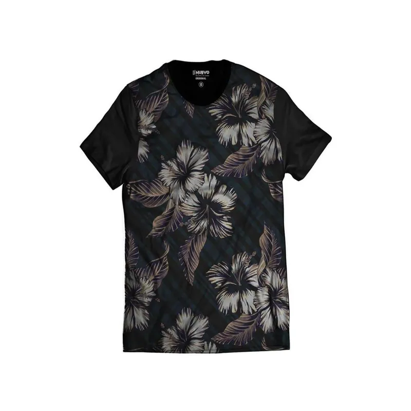 Camisa Casual Florida Azul Havaiana