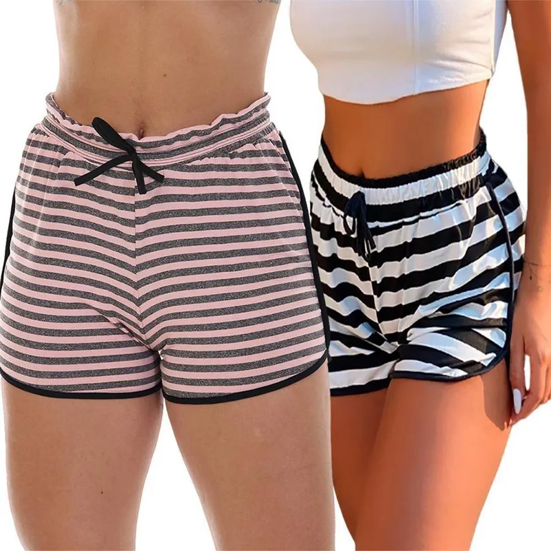 Kit 2 Short Saída Praia Frimarket Listrado Feminino Adulto