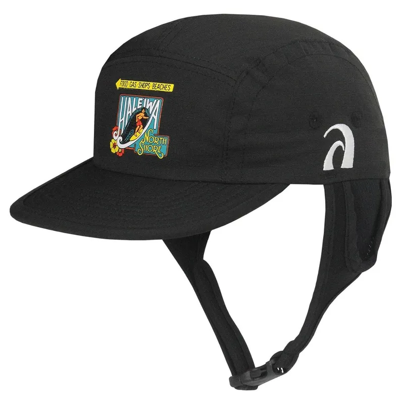 Boné Para Surf Haleiwa Surf Alive Black
