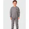 Conjunto Moletom Quenitnho Com Calça Elegante Detalhada Inverno Frio - Menino 4 a 14 anos