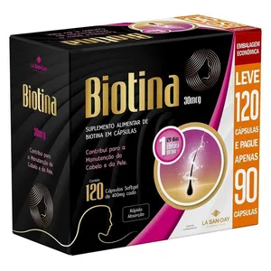 Suplemento Biotina (120 Cápsulas)