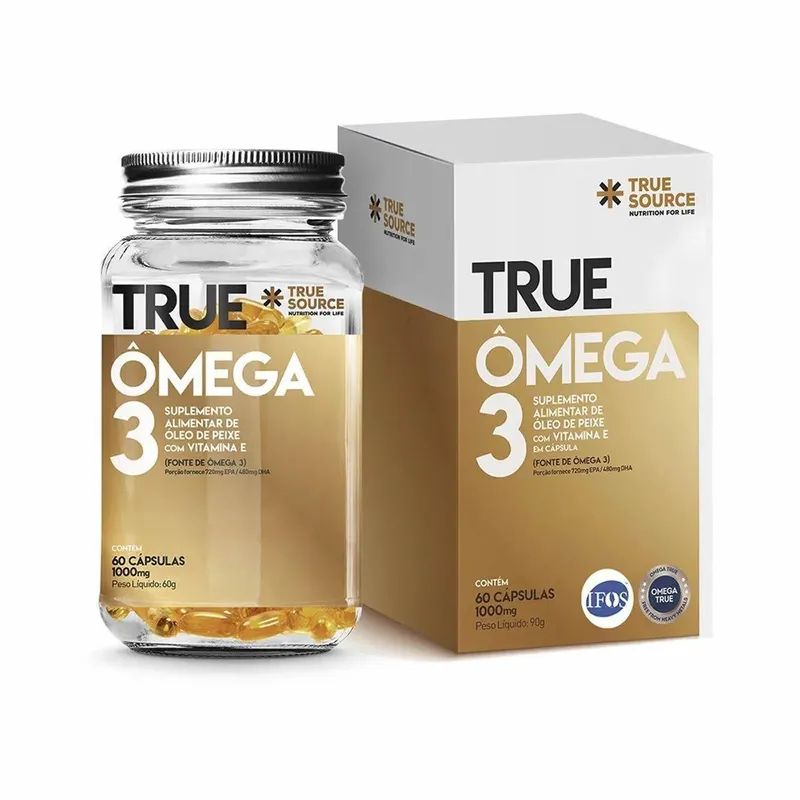 Ômega 3 com Vitamina E - 60 Cápsulas - True Source