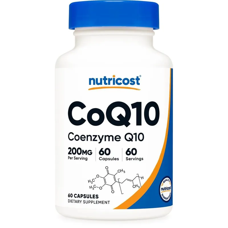 Suplemento Nutricost Coq10 200 Mg 60 Cápsulas Vegetarianas