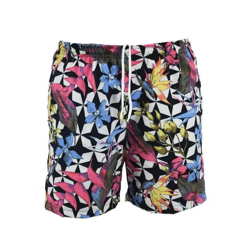 Short Floral Estampado Calção elastano P M G Gg Verão