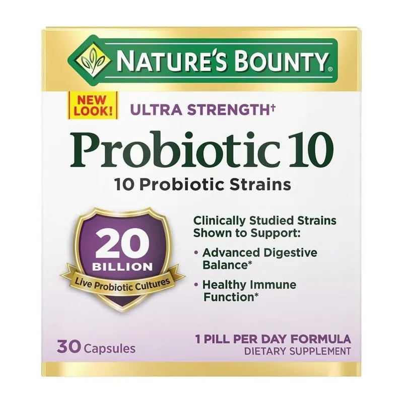 Suplemento Nature'S Bounty Probiotic 10 Ultra Strength 30 Ca