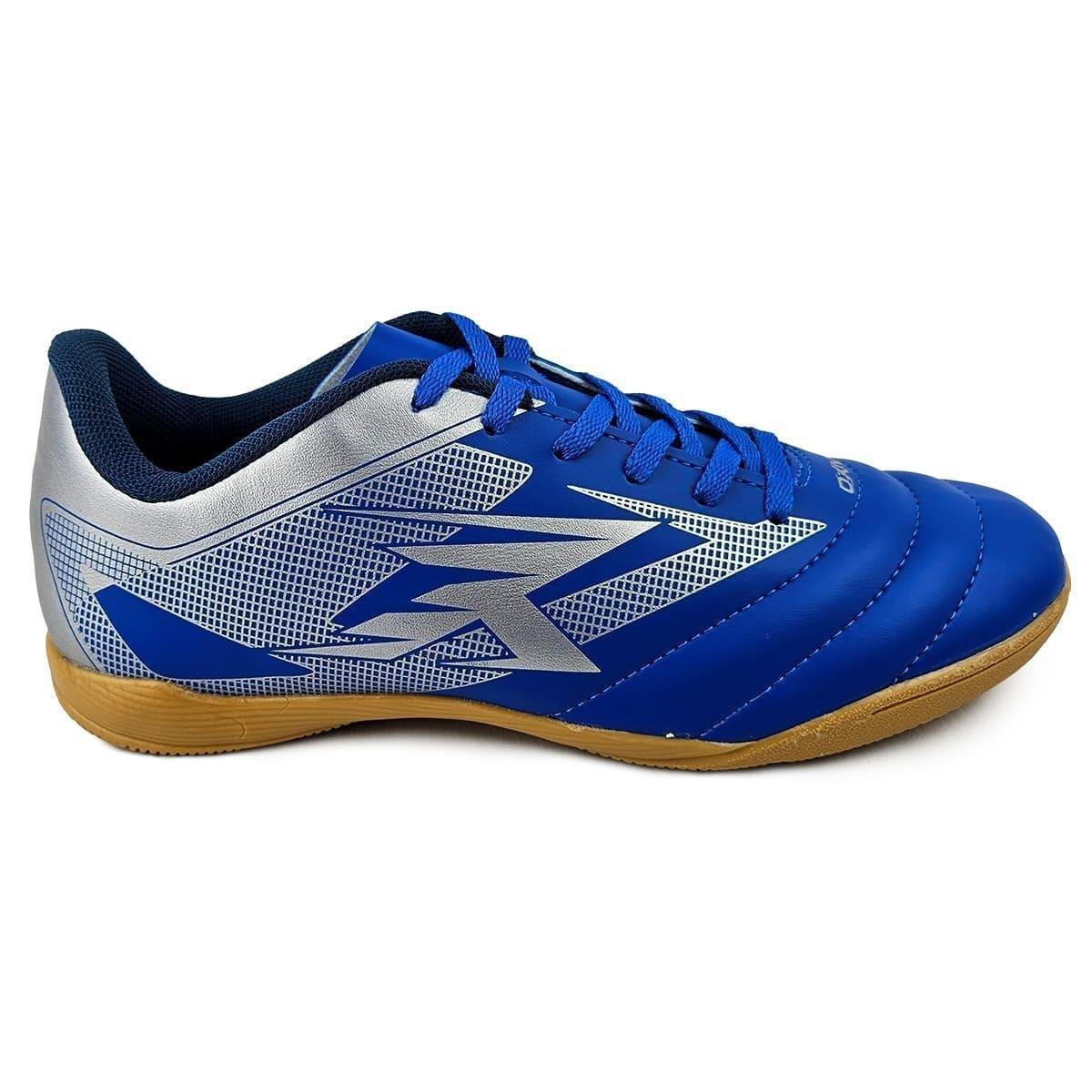 Chuteira Futsal Azul OXN Alcance Strike Quadra Salao