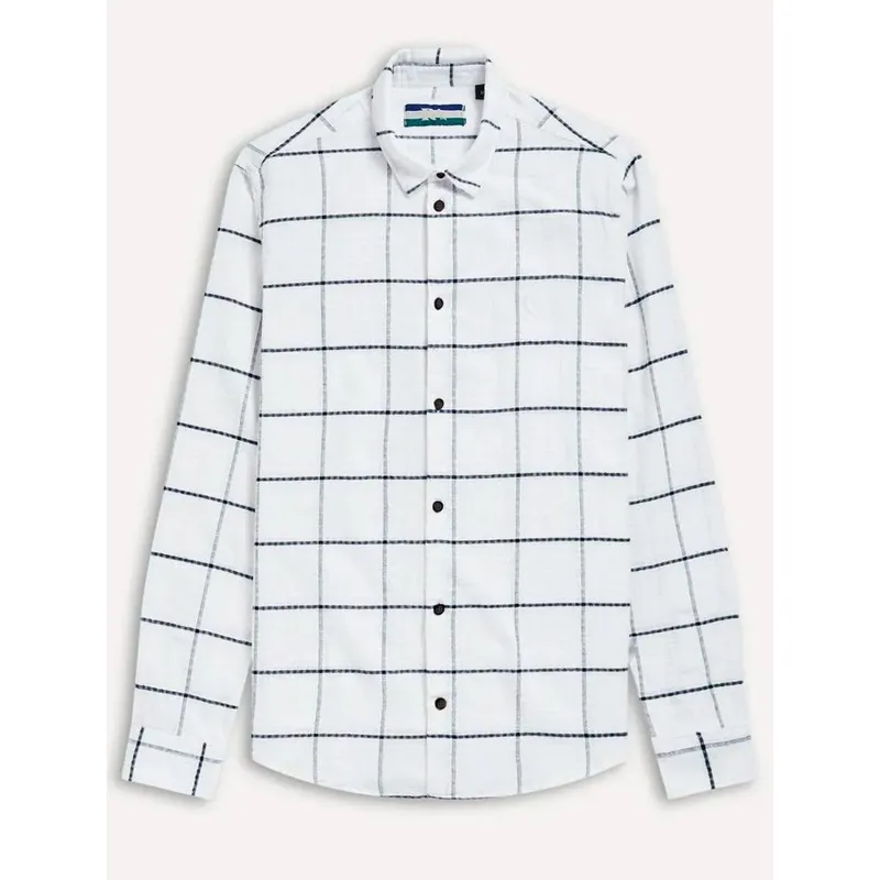 Camisa Reserva Masculina Xadrez Speedy Check Off-White