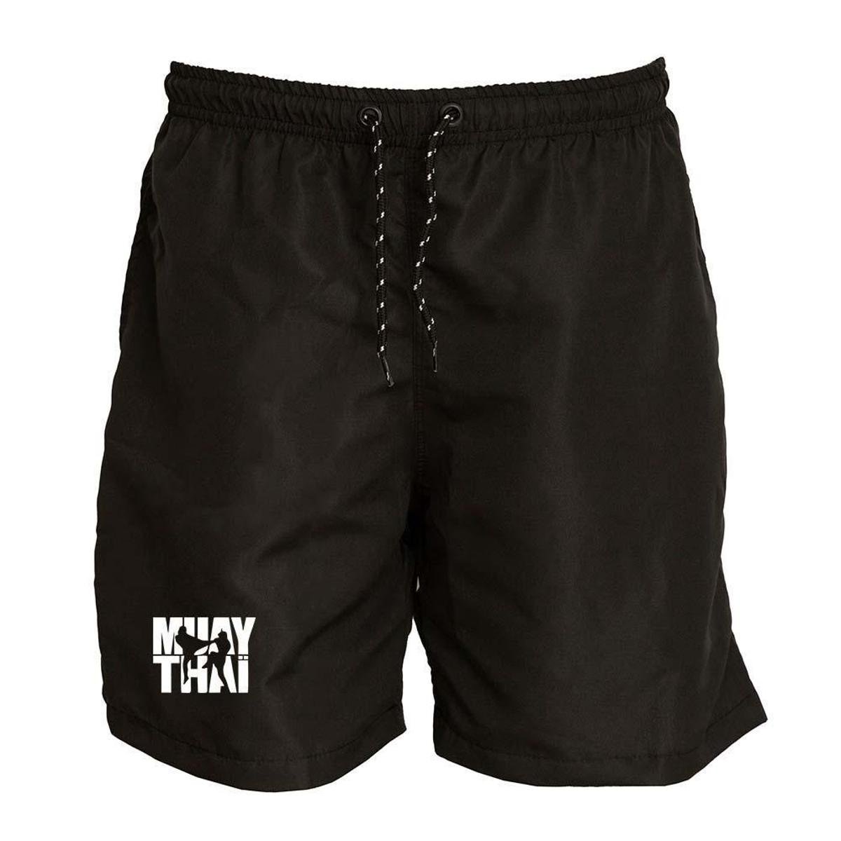 Short Masculino Tactel Muay Thai Treino Academia Conforto