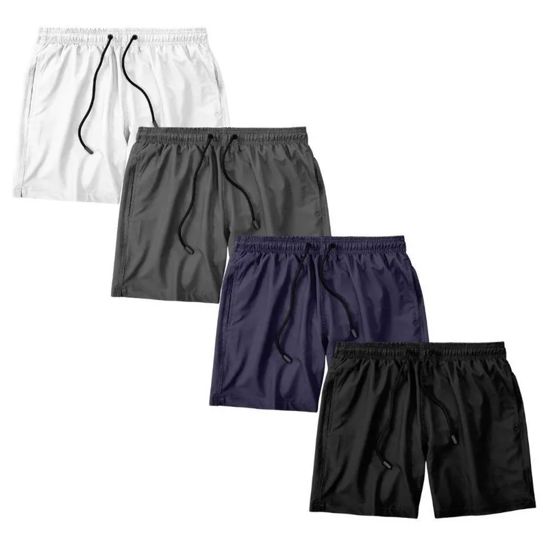 Kit 4 Shorts Masculino Bermuda Praia Academia Treino Esporte Shorts Gênero:Homem;Tamanho:GG;Cor: