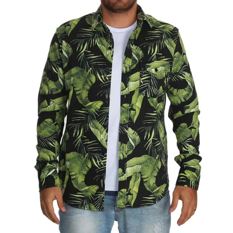 Camisa Manga Longa Central Surf - Verde Central Surf
