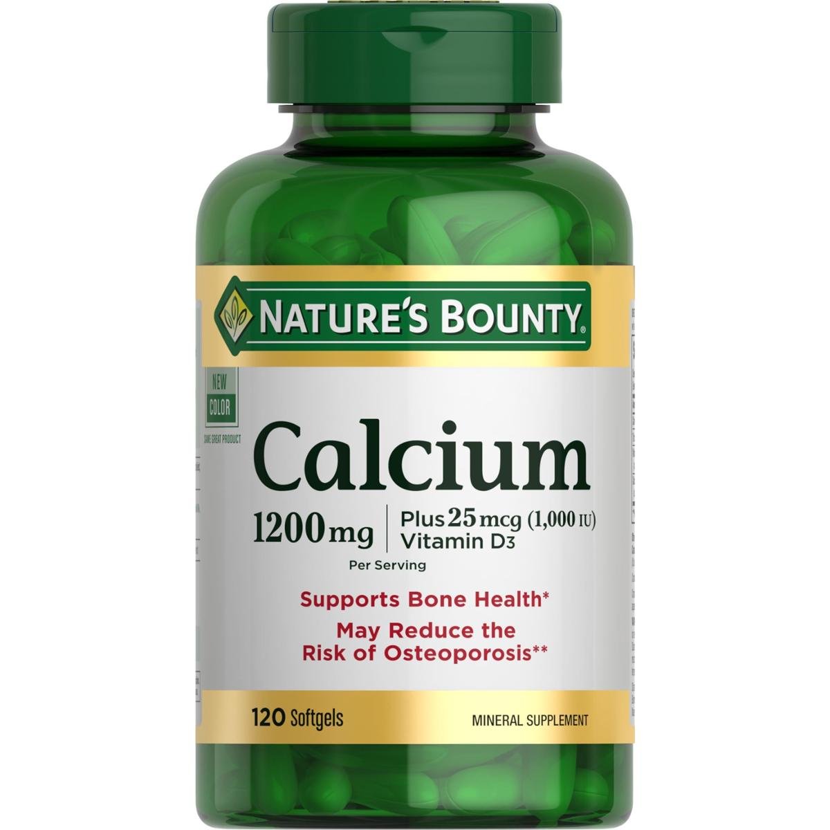 Suplemento Nature'S Bounty Carbonato De Cálcio E Vitamina D 120