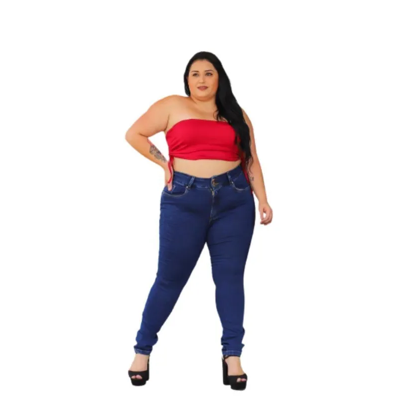 Calça Jeans Plus Size Feminina
