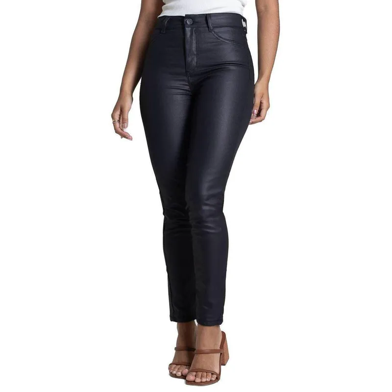 Calça Resinada Sawary Cigarrete - 283080 - Preta 36