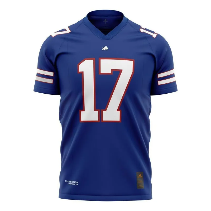 Camisa Buffalo 17 Azul EuroDry Original Rinno Class Futebol Americano