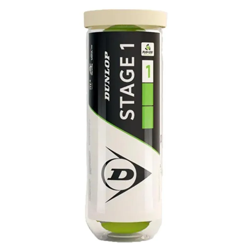 Bola de Tênis Dunlop Stage 1 Tubo Com 03 Bolas