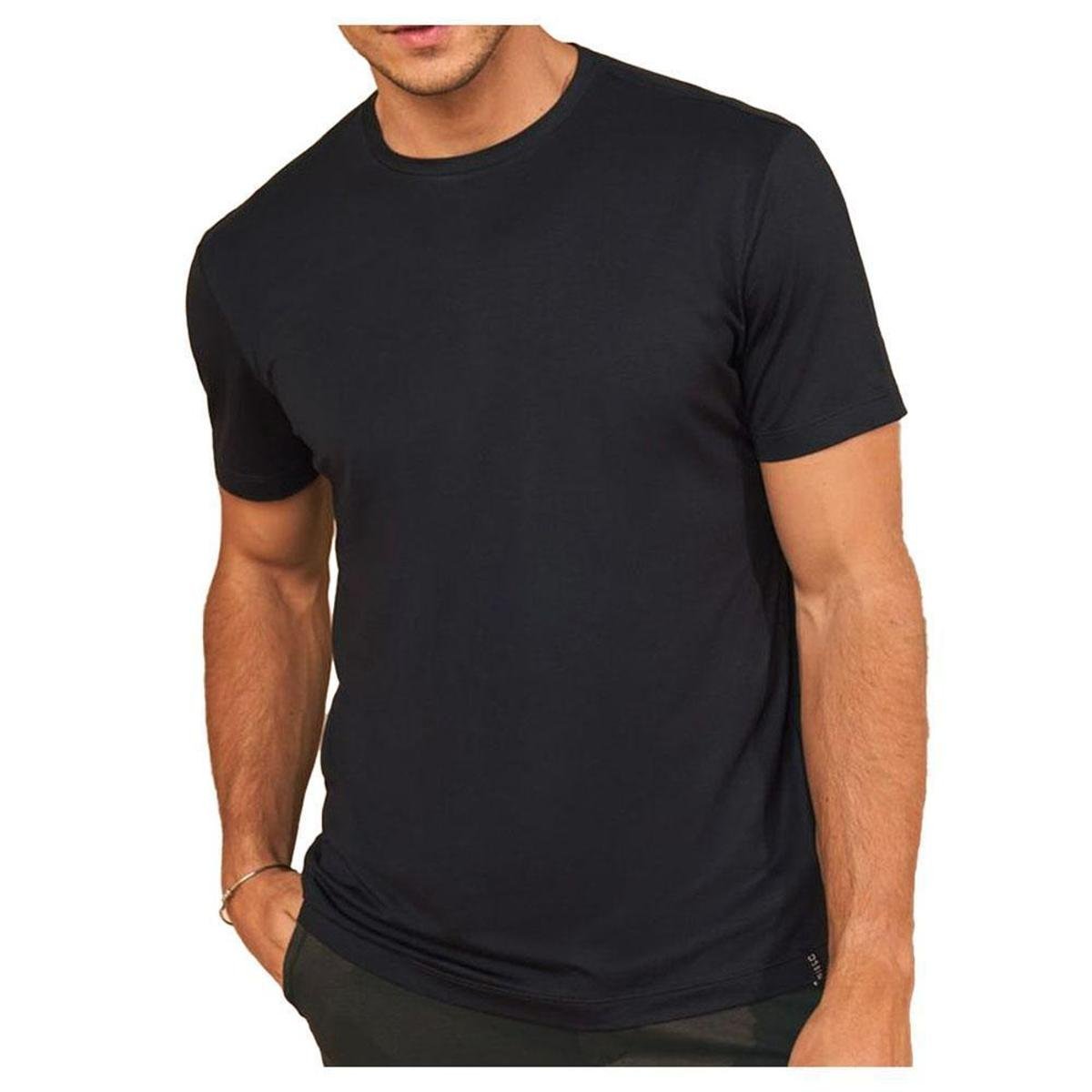 Camiseta Masculina Lado Avesso MC Supreme Soft Preta LH20460