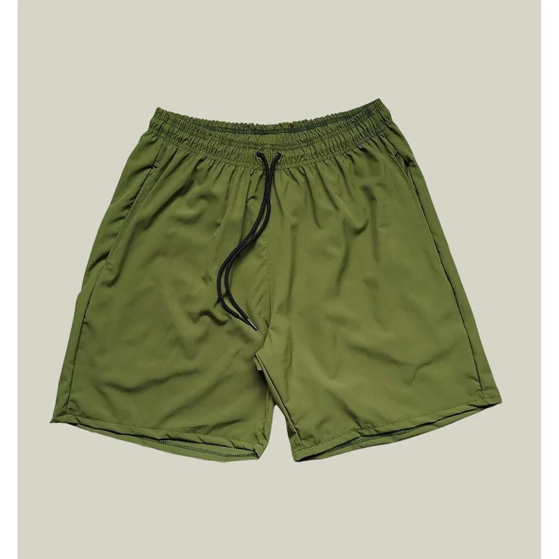 Shorts Praia Masculino Elastano Premium WSS Basic Verde Militar