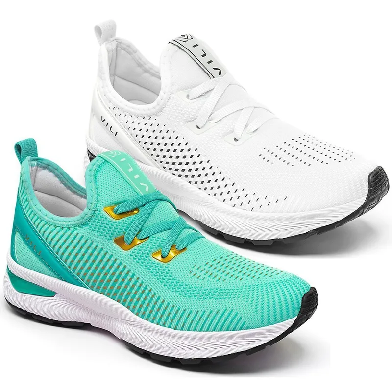 Combo 2 Pares Tênis Feminino Esportivo Vili para Academia Caminhada