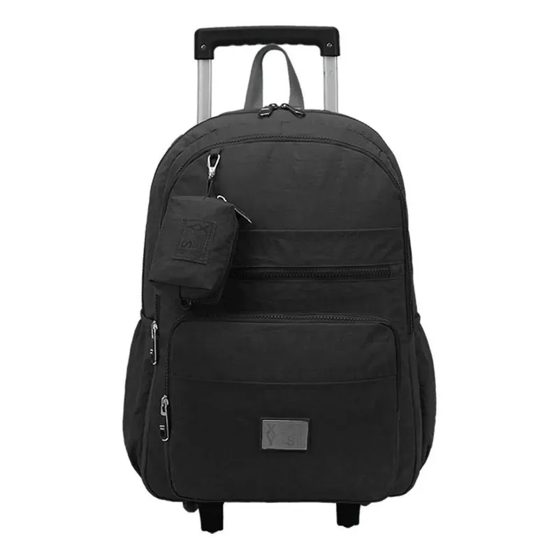 MOCHILA CARRINHO TRENDY GRANDE ESCOLAR RODINHA XERYUS PRETO