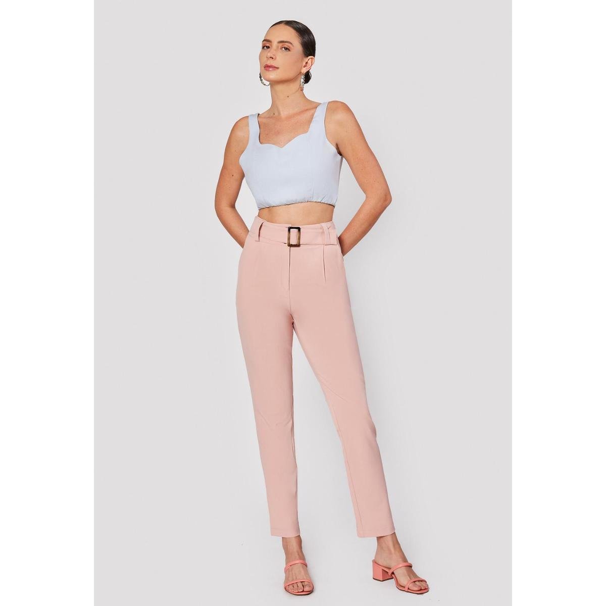 Calça Sevilha Alfaiataria Rosa
