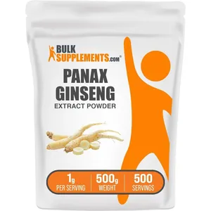 Suplemento BulkSupplements.com Extrato de raiz de ginseng 500g
