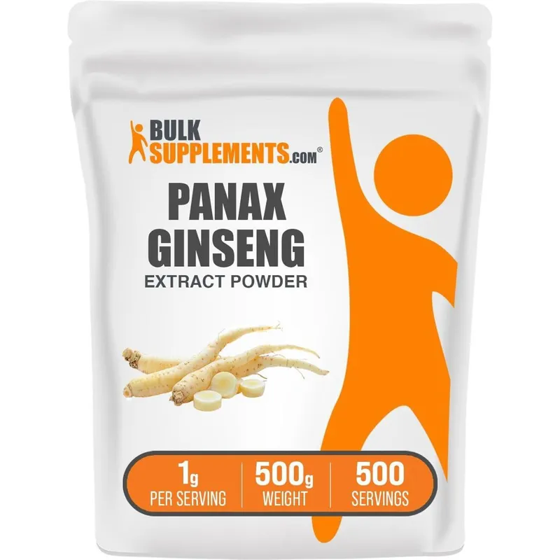 Suplemento BulkSupplements.com Extrato de raiz de ginseng 500g