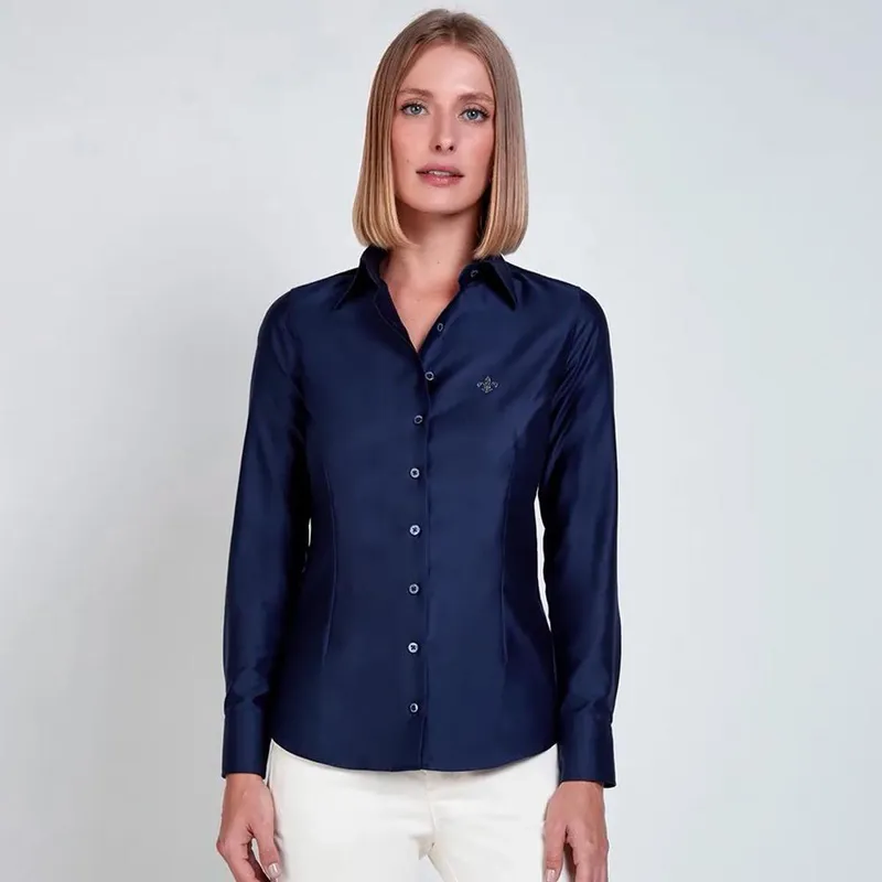 Camisa Dudalina Luxury Cetim Feminino