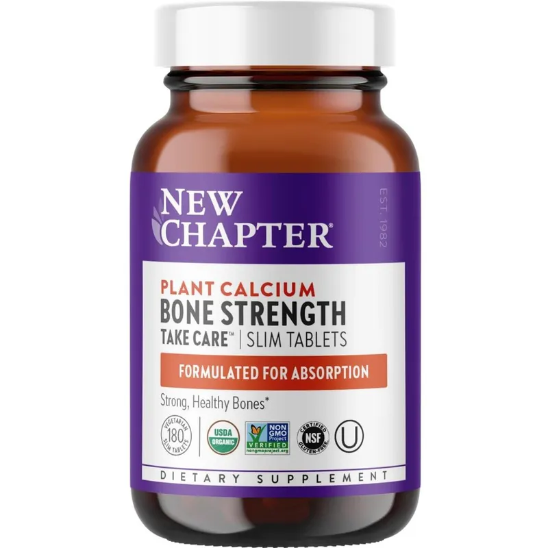 Suplemento de cálcio New Chapter Bone Strength 180 comprimidos