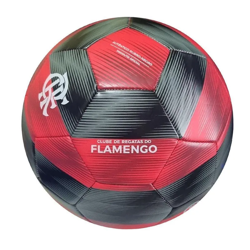 BOLA CAMPO OFICIAL FLAMENGO CRF-CPO-10 - PRETO/VERMELHO 5