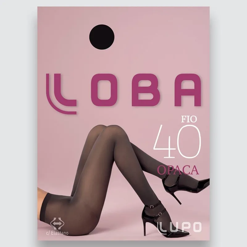 Meia Calça Feminina com Elastano Fio 40 Loba by Lupo 05830