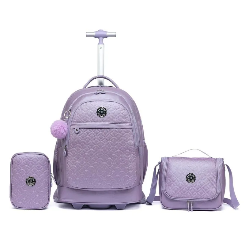 Kit Mochila Juvenil Primicia Escolar Estojo + Lancheira