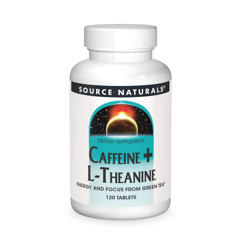 Suplemento Nutricional Source Naturals Cafeína + L-Teanina 120 comprimidos