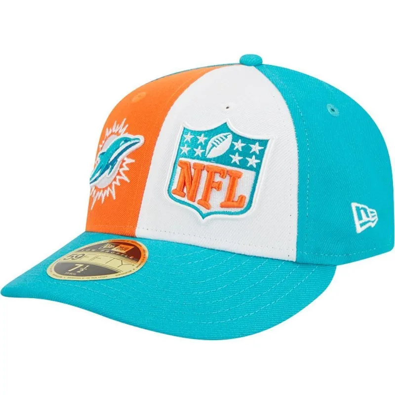 Boné Miami Dolphins Sideline 59FIFTY New Era Low Profile NFL Aba Ajustável