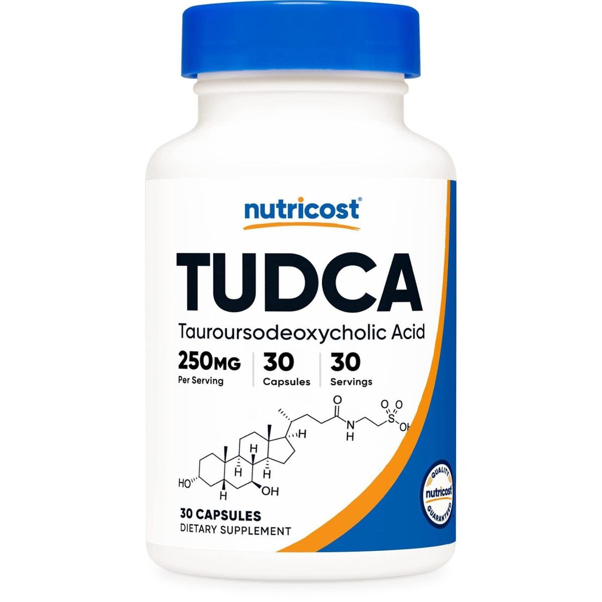 Suplemento Nutricost Tuca 250Mg 30 Cápsulas Tauroursodeoxyc