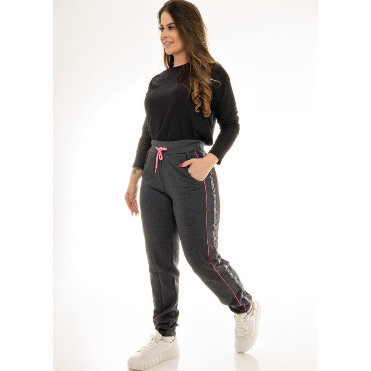CALÇA FEMININO ADULTO MOLETOM