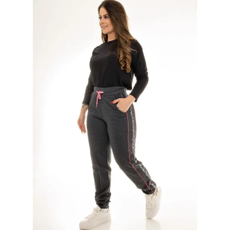 CALÇA FEMININO ADULTO MOLETOM
