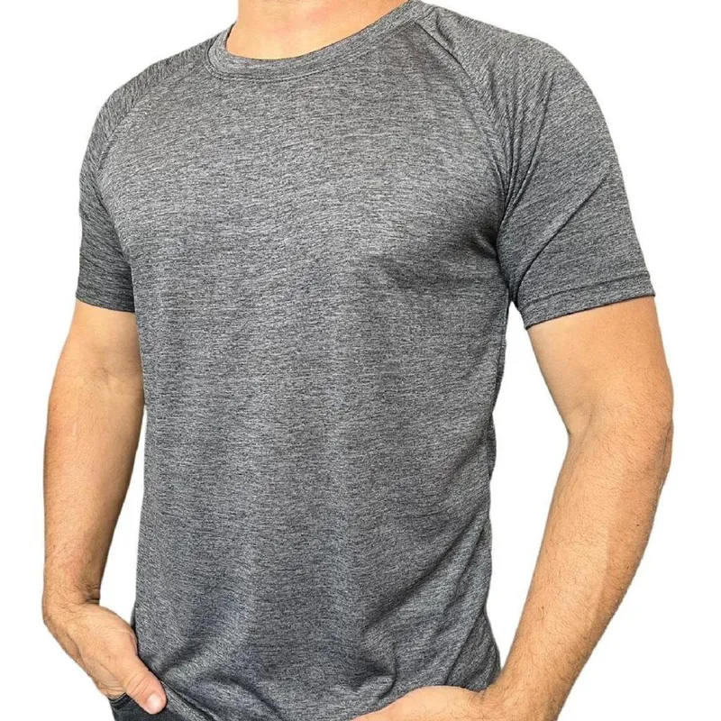 Camiseta Masculina Mesclada Treino Academia Fitness