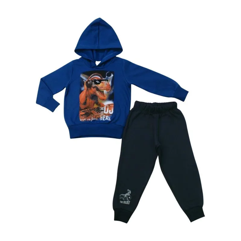 Agasalho Infantil Blusão Dinossauro e Calça Moletom 28986 - Angerô