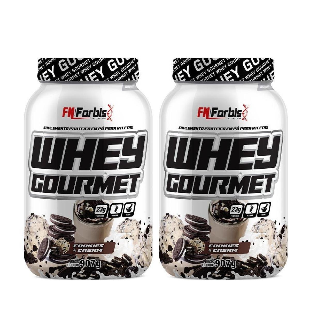 Kit 2X Whey Protein Gourmet 907g Pote - FN Forbis Nutrition