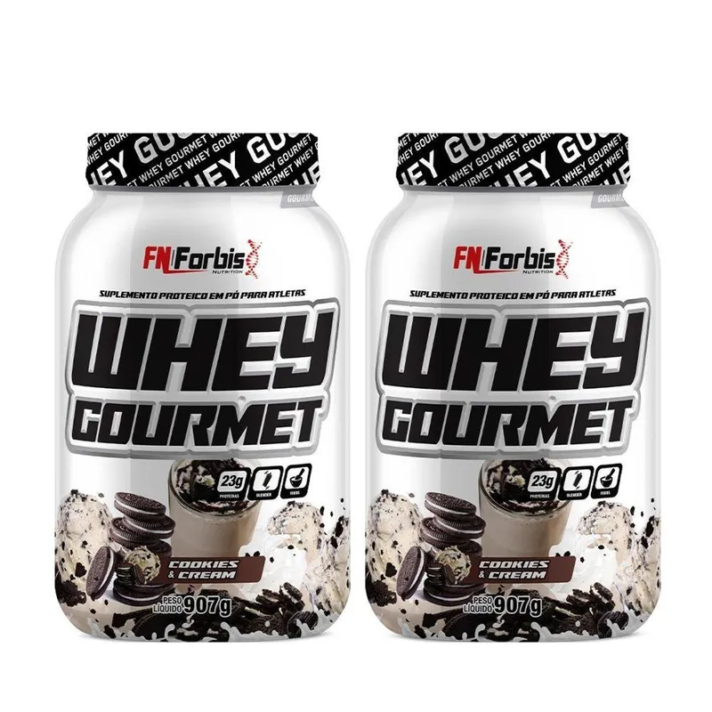 Kit 2X Whey Protein Gourmet 907g Pote - FN Forbis Nutrition