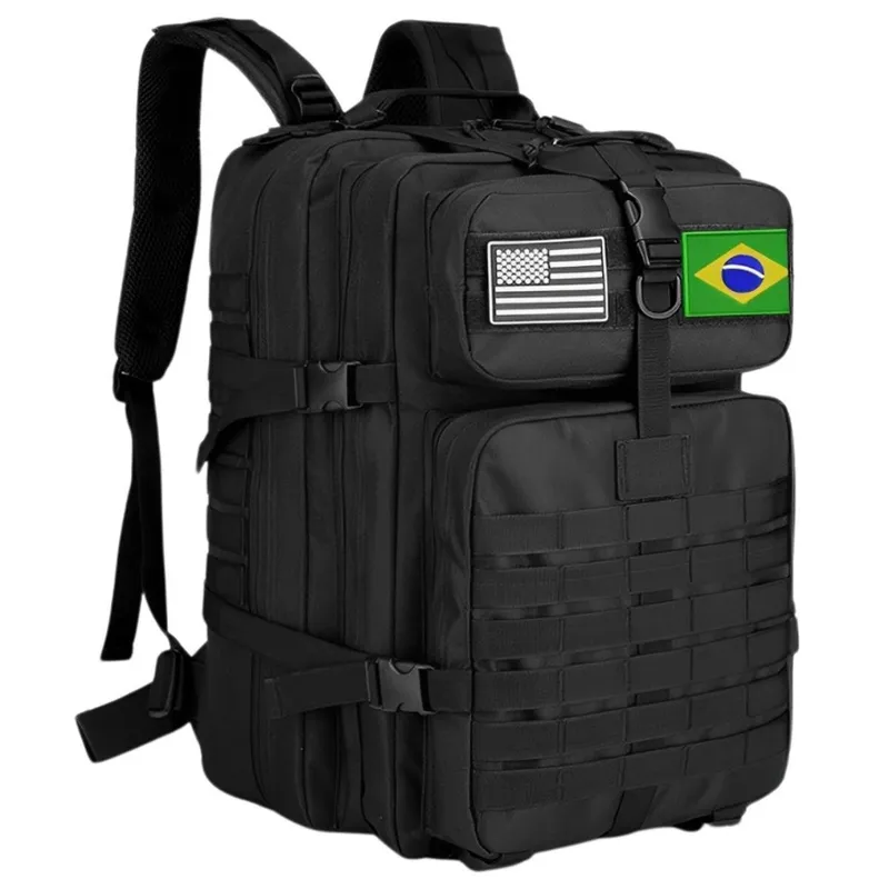 Mochila Militar Tática 50L Resistente Impermeável Para Trilhas e Caminhadas