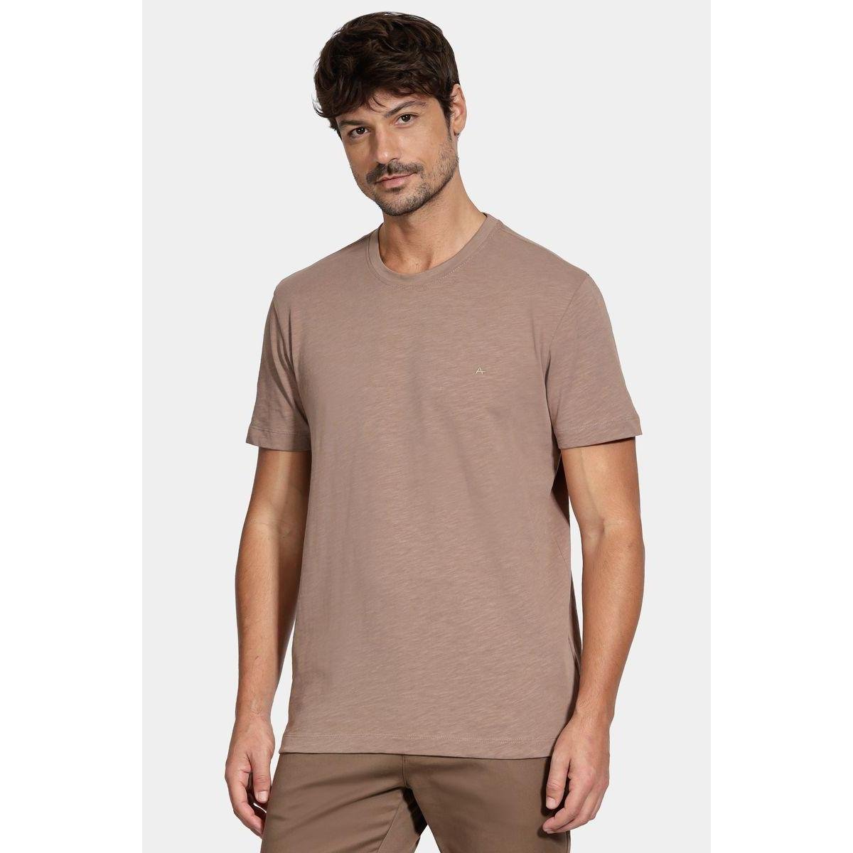 Camiseta Aramis Manga Curta Algodão Flamê
