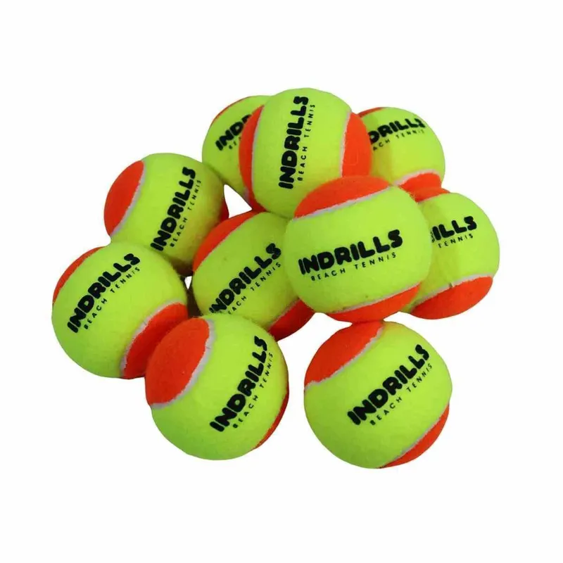 Kit Com 30 Bolinhas Bola Indrills Beach Tennis Profissional