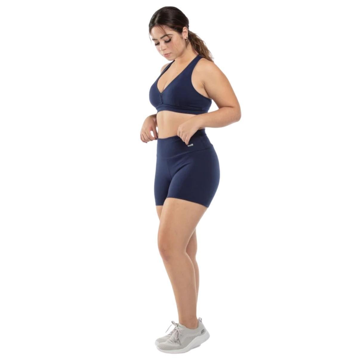 Shorts Feminino Cintura Alta Academia Suplex Best Fit
