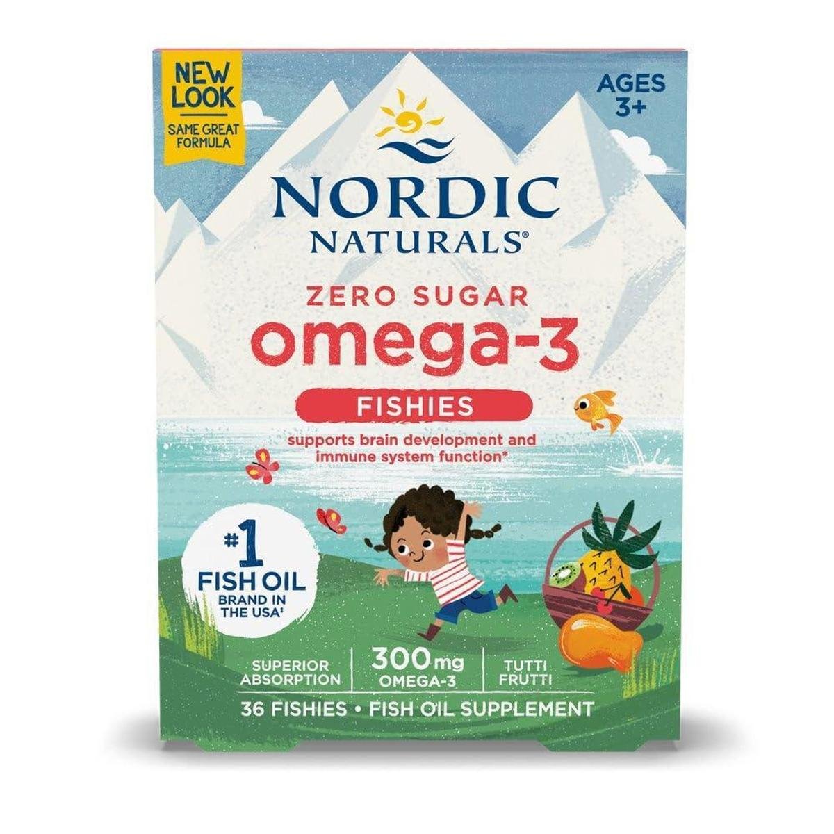 Suplemento Nordic Naturals Nordic Omega-3 Fishies (36 Porções)