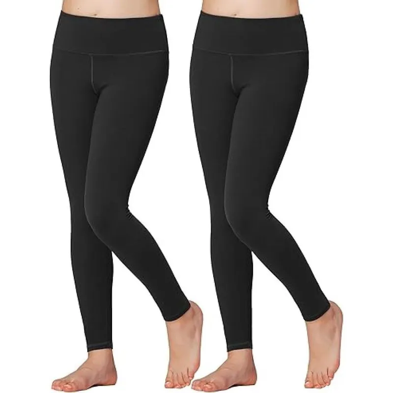 KIT 2 Calça Legging Juvenil Escolar Ginástica Dança veste 34 a 36 Tamanho:P;Cor:;Gênero:Feminino